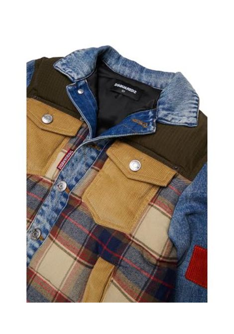 Giubbino con patch DSQUARED2 JUNIOR | DQ3414 D0AIADQ717